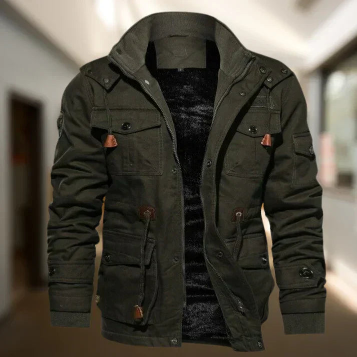 Veste Hiver Homme Épaisse et Chaude à Capuchon