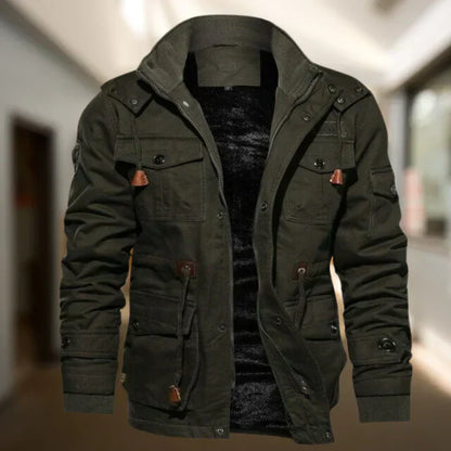 Veste Hiver Homme Épaisse et Chaude à Capuchon