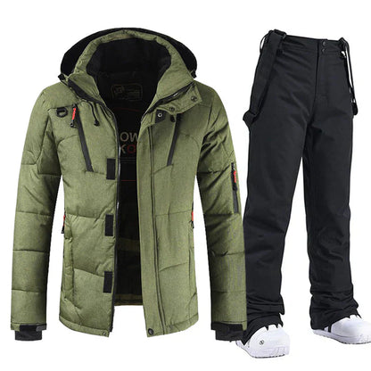 Vêtement Ski Homme Imperméable et Venté avec Veste et Pantalon