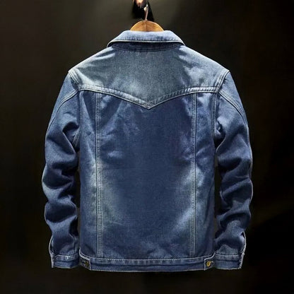 Blouson Homme Denim Doublure Polaire Chaude