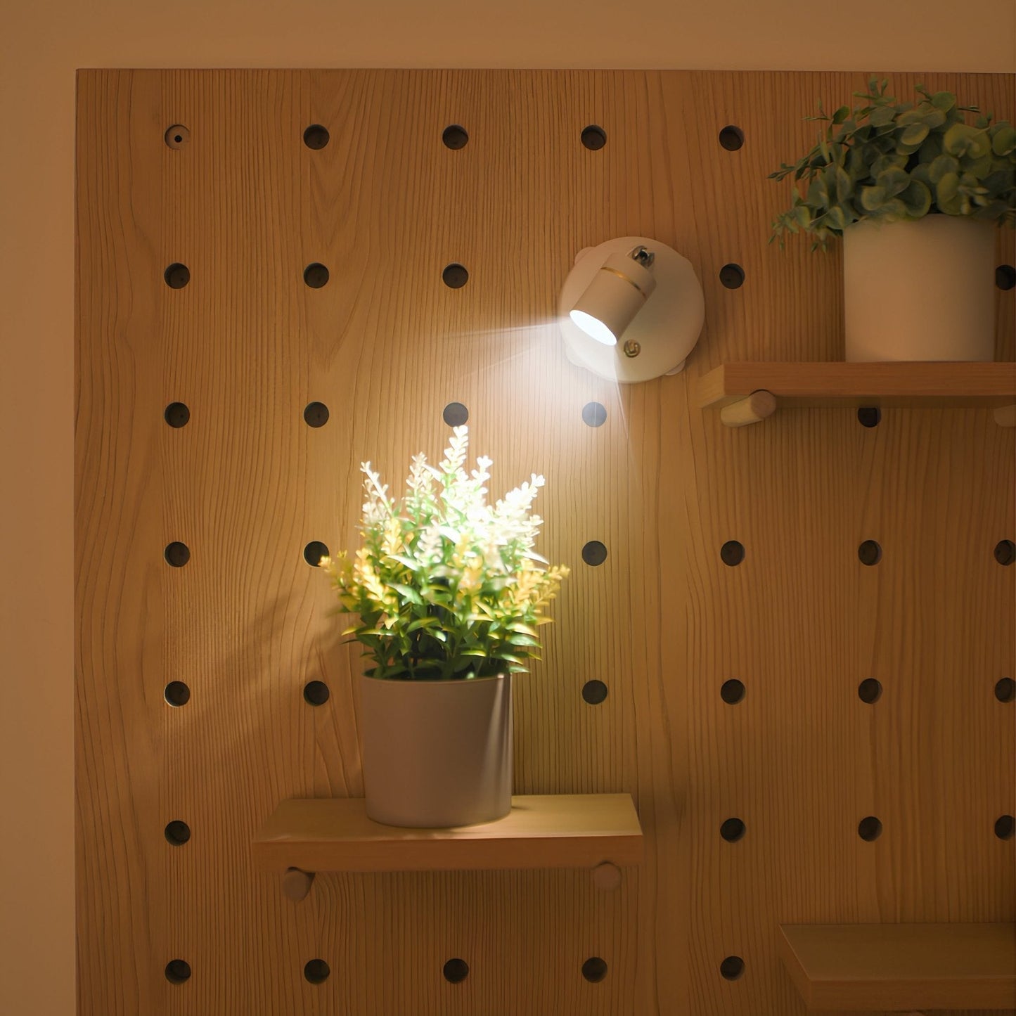 Spot LED Mural Sans Perçage Rechargeable Orientable avec Télécommande
