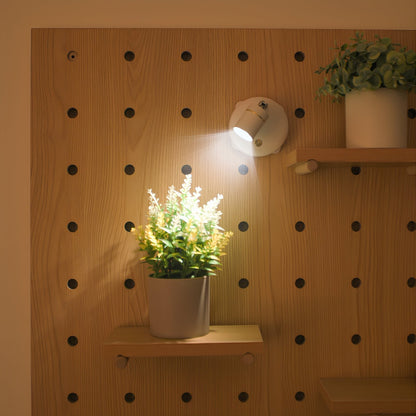 Spot LED Mural Sans Perçage Rechargeable Orientable avec Télécommande