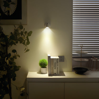 Spot LED Mural Sans Perçage Rechargeable Orientable avec Télécommande - PanierRoyale