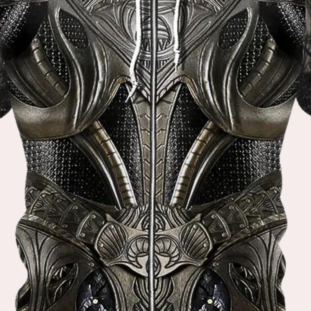 JOZSUA - Sweat à Capuche Style Armure pour Homme