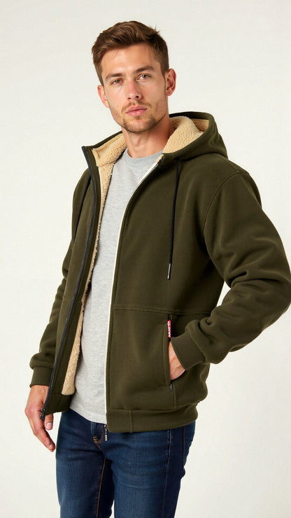 Blouson Homme Doux et Chaud pour Hiver