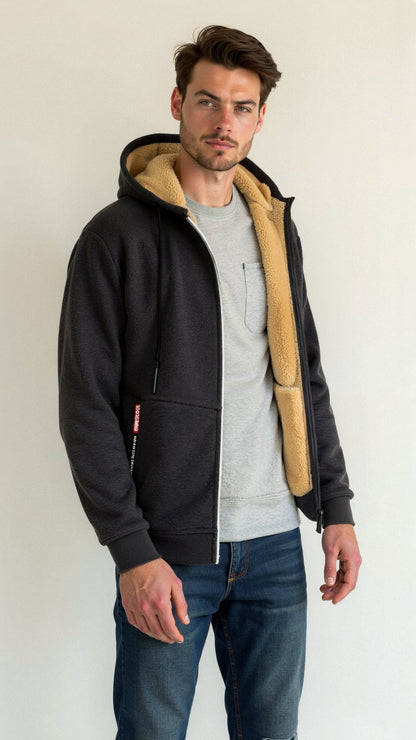 Blouson Homme Doux et Chaud pour Hiver