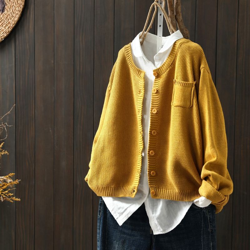 Cardigan Grande Taille Femme Élégant et Confortable
