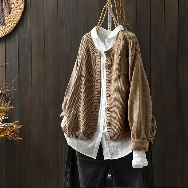 Cardigan Grande Taille Femme Élégant et Confortable