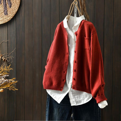Cardigan Grande Taille Femme Élégant et Confortable