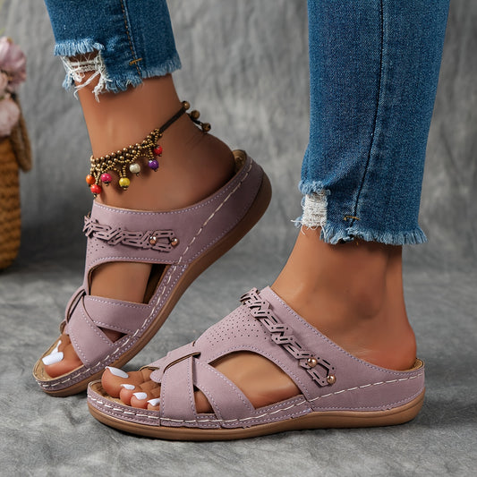 Elanea™ – Sandales Femmes Confortables à Plateforme Aérée pour Marcher l’Été