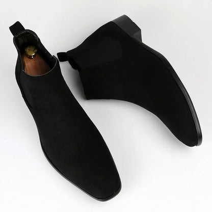 Bottes Chelsea Cuir Brun pour Homme