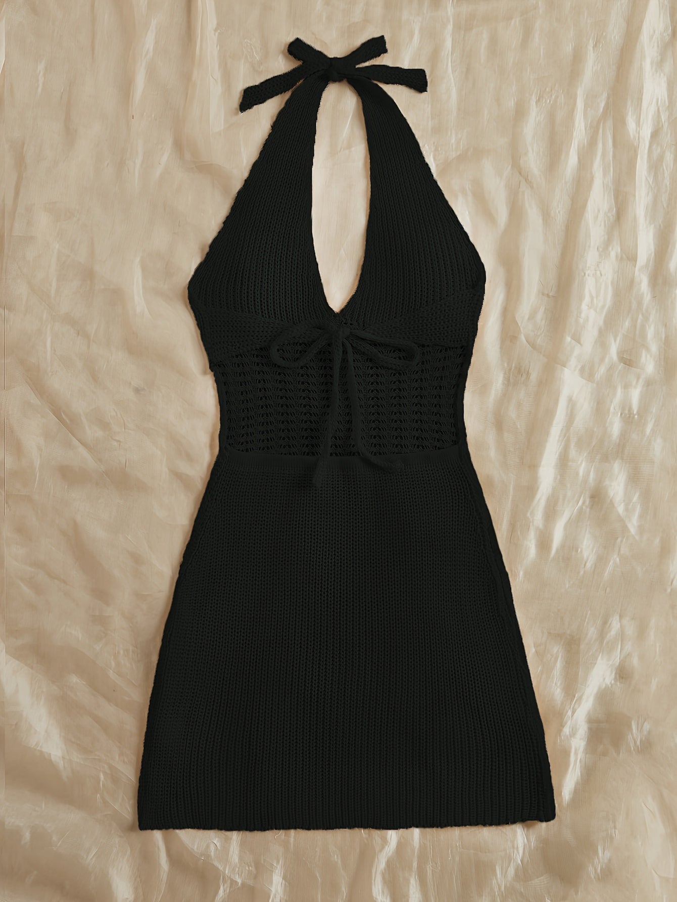 Elbea™ – Robe Crochet Femme Courte Transparente Bohème Chic Été