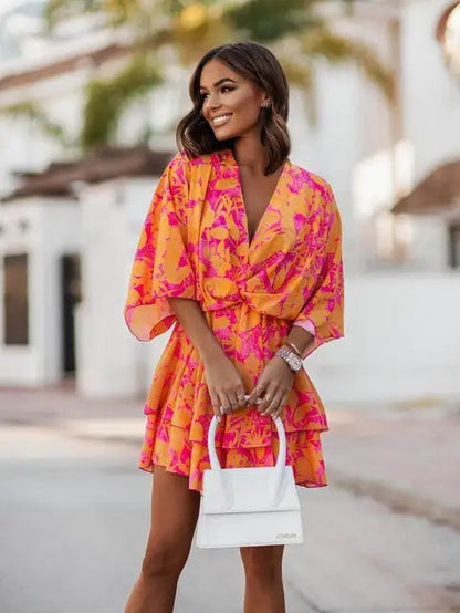 Robe Été Florale Femme – Robe Plage Légère et Élégante pour Soirées - PanierRoyale