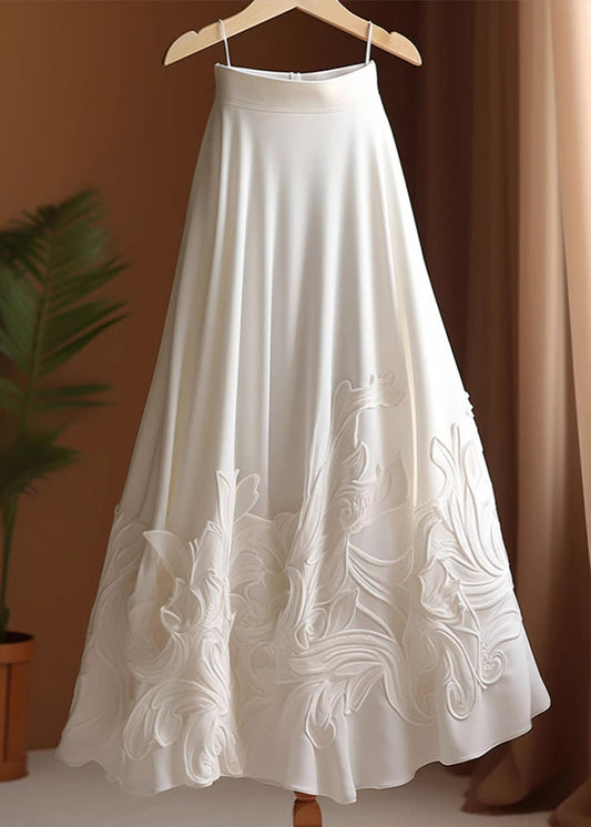 Jupes chic en coton haut de gamme avec détails blancs d'été - EasyApparels