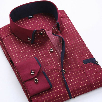 Chemise Homme à Carreaux Classique pour Bureau