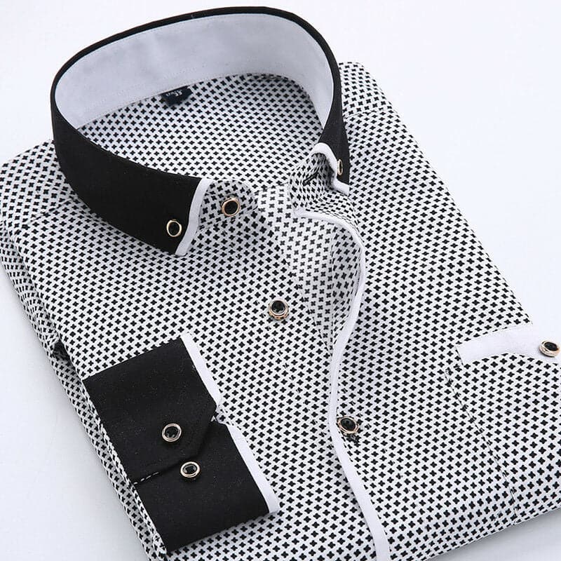 Chemise Homme à Carreaux Classique pour Bureau
