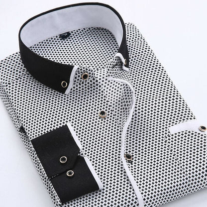Chemise Homme à Carreaux Classique pour Bureau