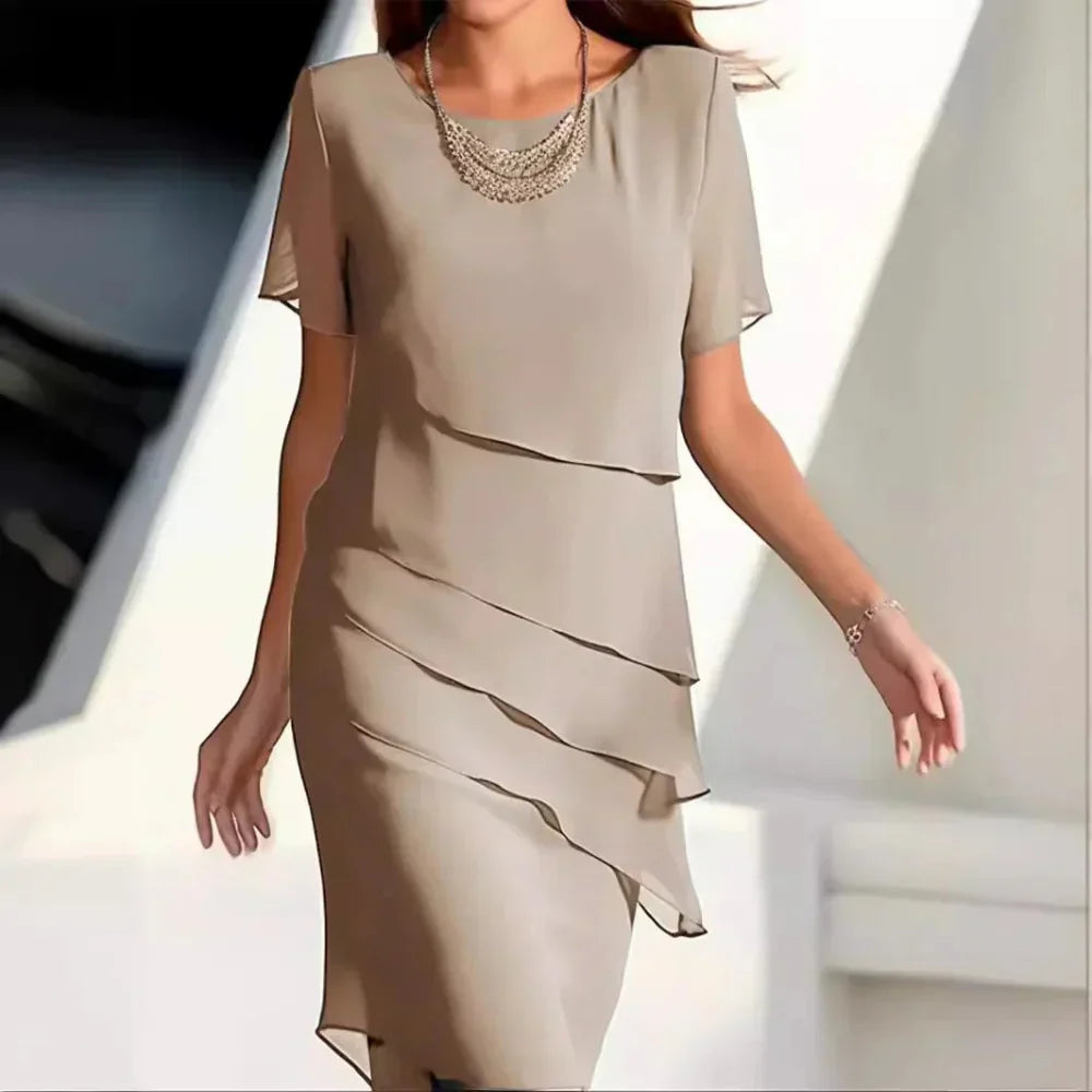 Robe de Soirée Féminine Longue en Chiffon Doux