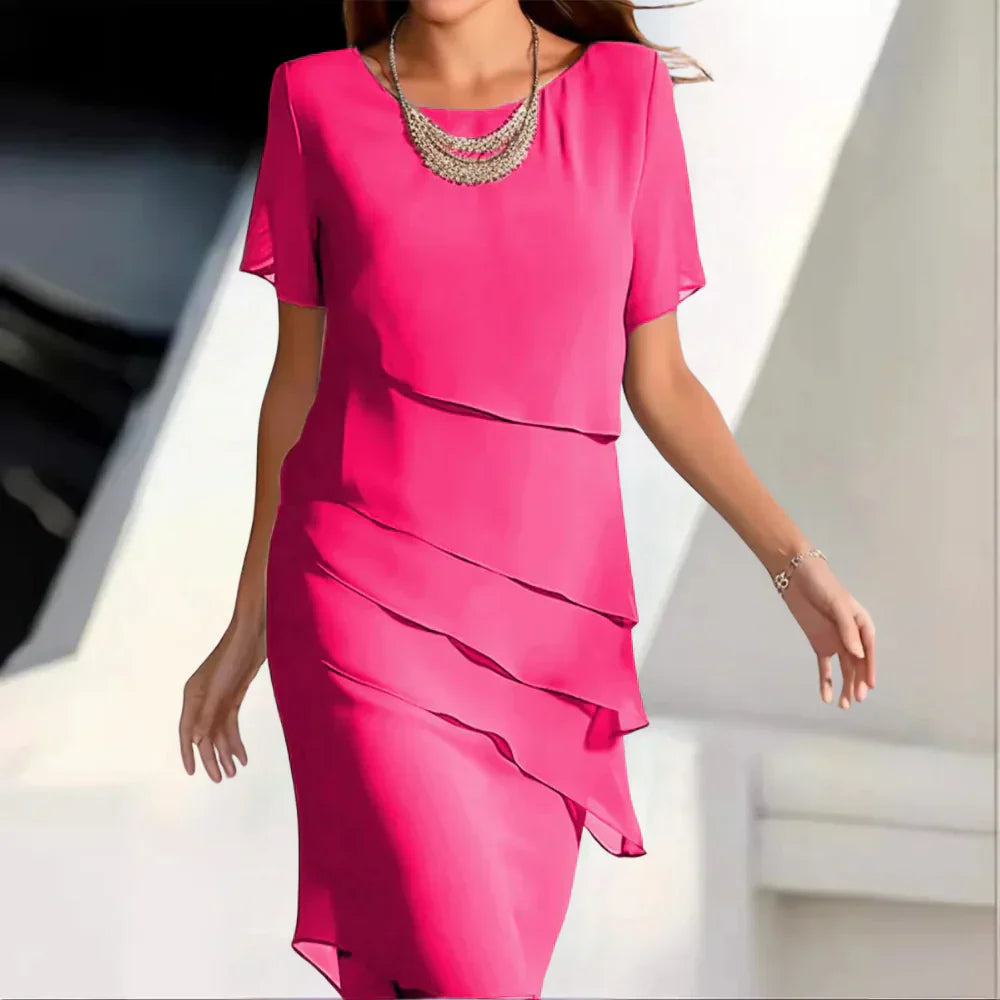 Robe de Soirée Féminine Longue en Chiffon Doux