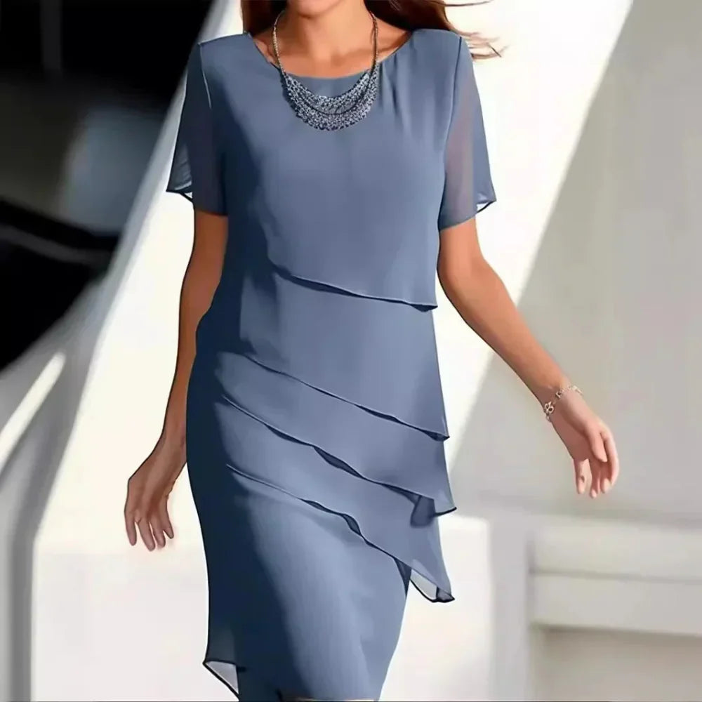 Robe de Soirée Féminine Longue en Chiffon Doux