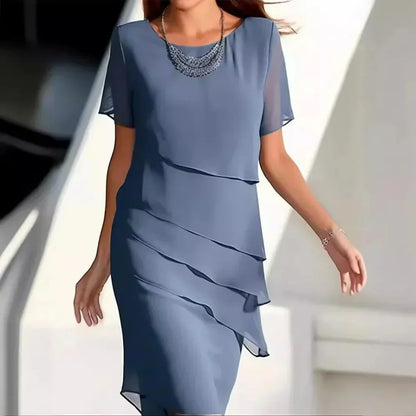 Robe de Soirée Féminine Longue en Chiffon Doux
