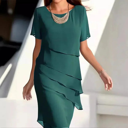 Robe de Soirée Féminine Longue en Chiffon Doux