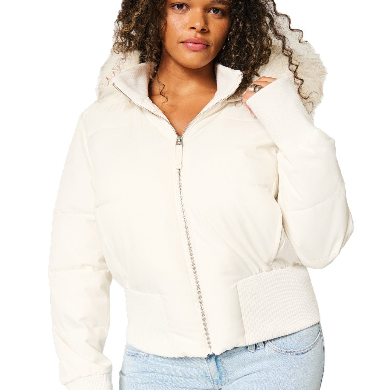 Manteau Femme Hiver Chic - Parka Chaud avec Capuche et Col en Fausse Fourrure