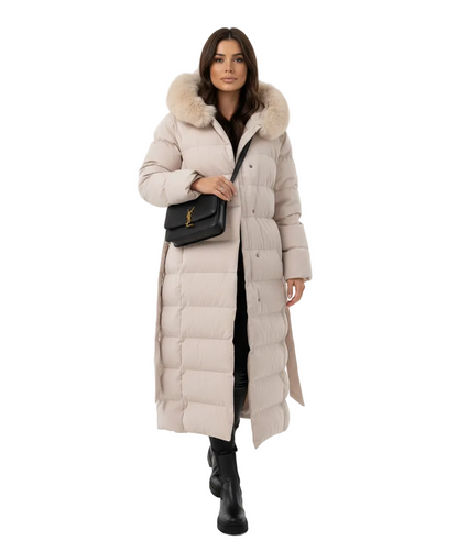 Manteau Femme Long Imperméable avec Capuche et Doublure Chaude - PanierRoyale