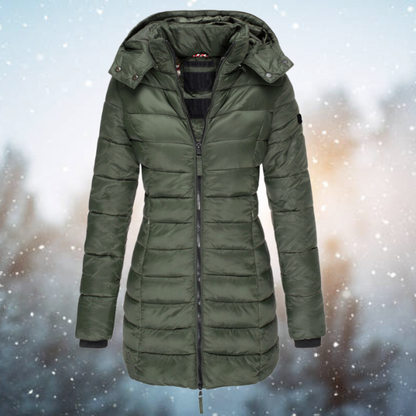 Parka Femme Hiver Longue avec Capuche Chaude