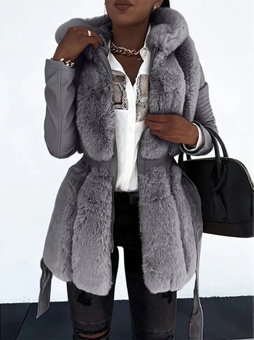 Manteau Femme Hiver Chic Mi-Long Doux - PanierRoyale