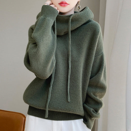 Pull Femme Oversize au Cordon de Réglage - BerlinGlamour