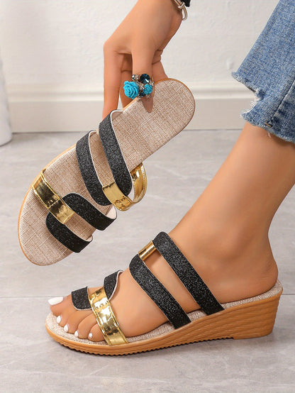 Elissana™ – Sandales Femmes Confortables à Talon Compensé Chic pour l’Été