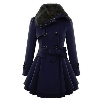 Manteau Femme Hiver avec Capuche et Doublure Chaude