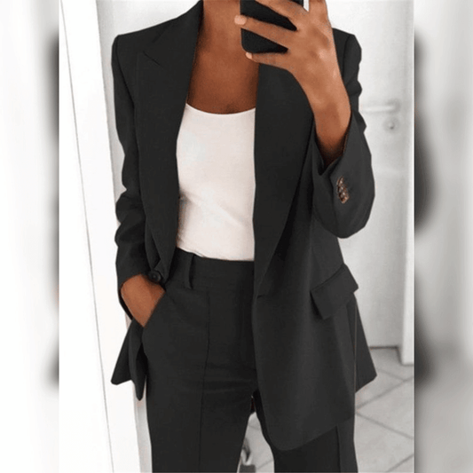 Costume Femme Deux Pièces Élégant et Professionnel - PanierRoyale