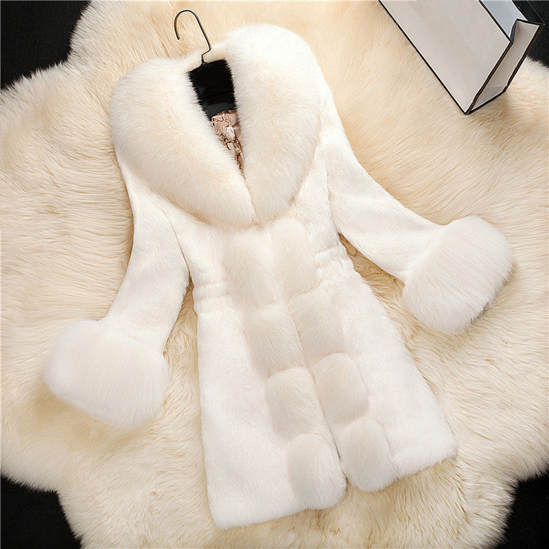 Manteau Femme Hiver Chic avec Col En Fourrure - PanierRoyale