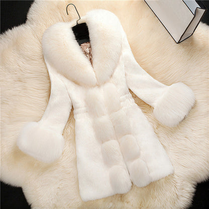 Manteau Femme Hiver Chic avec Col En Fourrure - PanierRoyale