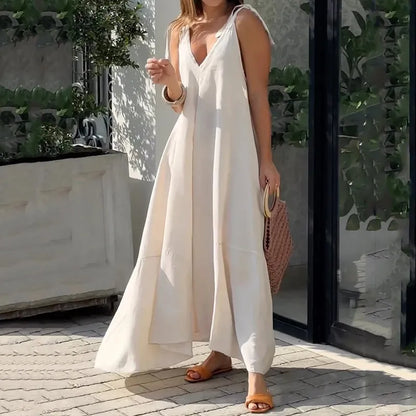 Robe Été Femme Longue Blanche en Dentelle - PanierRoyale