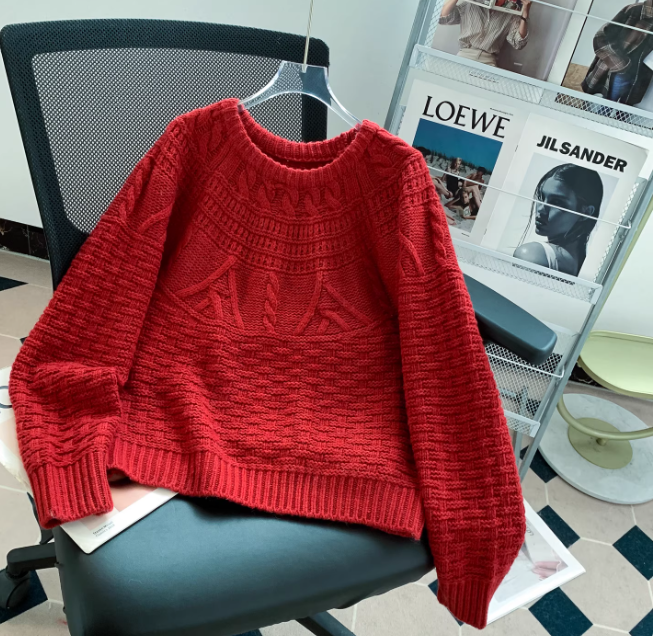 Pull Femme Col Rond Élégant