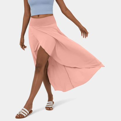 Jupe Longue Élégante pour Femme miel dorsal