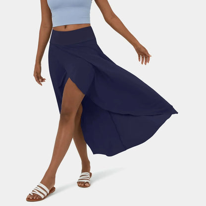 Jupe Longue Élégante pour Femme miel dorsal