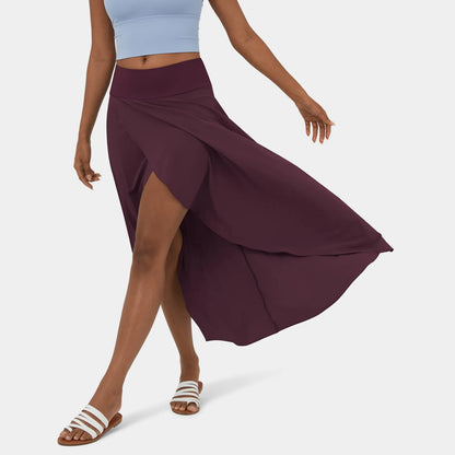 Jupe Longue Élégante pour Femme miel dorsal