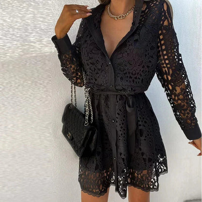 Robe Été en Dentelle Confortable pour Femme