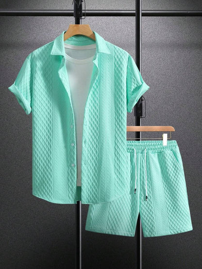 Ensemble Homme Décontracté avec Haut et Short