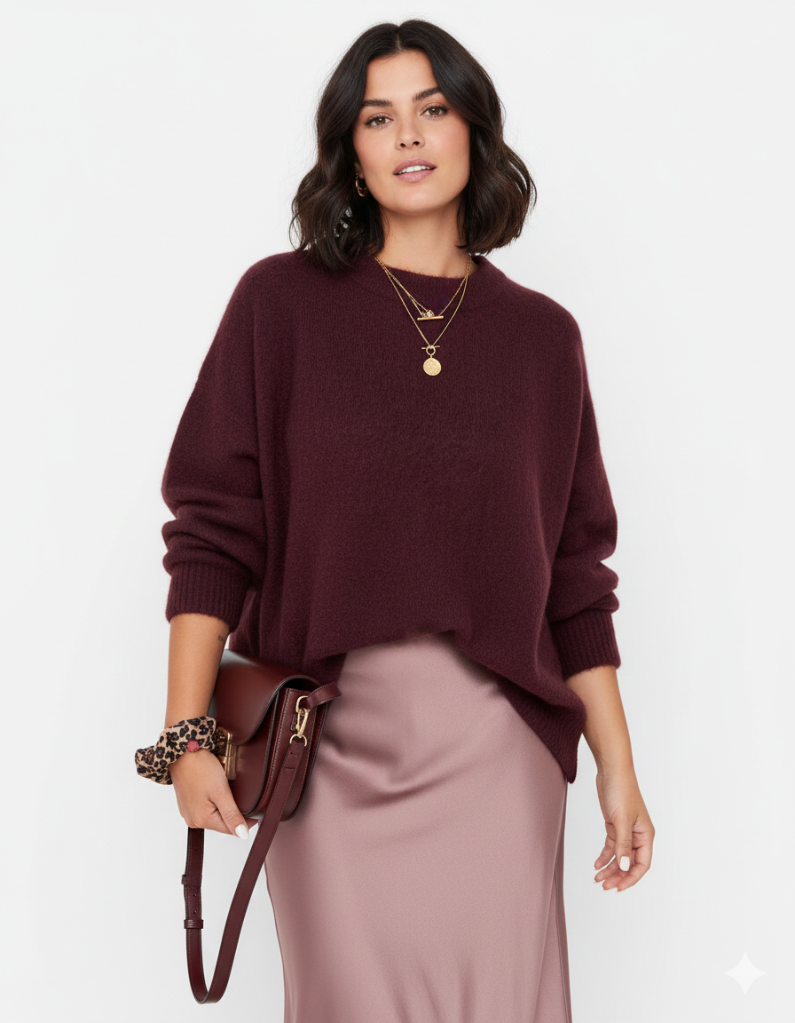 Pull Grande Taille Femme - Tricot Doux et Confortable - PanierRoyale