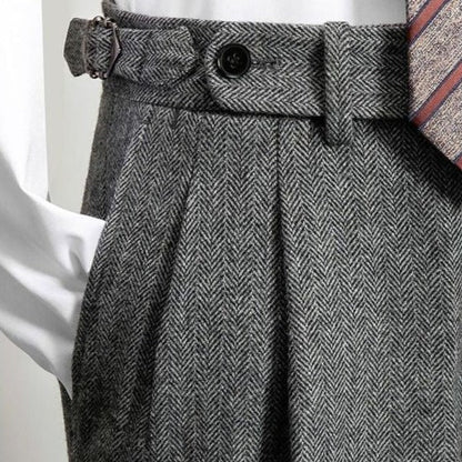 Pantalon Homme Élégant avec Ceinture - BerlinGlamour