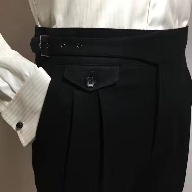 Pantalon Homme Élégant avec Ceinture
