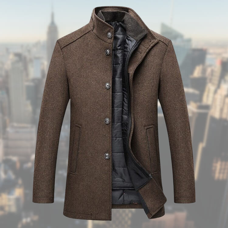 Veste Homme Hiver Chic avec Boutons pour Tous les Jours - PanierRoyale
