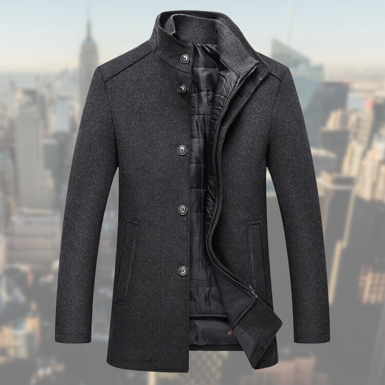 Veste Homme Hiver Chic avec Boutons pour Tous les Jours