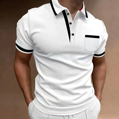 Polo Homme Manche Longue Coton Doux et Confortable - PanierRoyale