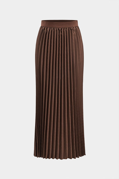 Costume Féminin Élégant avec Jupe Plissée